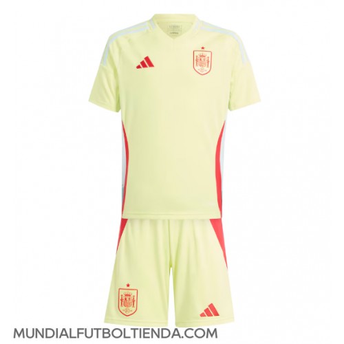 Camiseta España Segunda Equipación Replica Eurocopa 2024 para niños mangas cortas (+ Pantalones cortos)